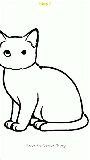 Easy kitten Drawing Tutorial