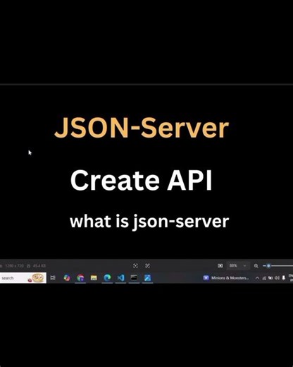 JSON Server in Hindi | Create API for React Angular Vue #shorts #ytshorts #coding #json #reactjs