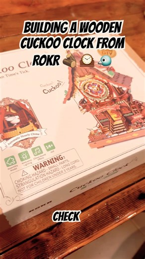 Building a wooden Cuckoo Clock by ROKR #cuckoo #woodworking #woodenmodel #clock #building #fun #epic