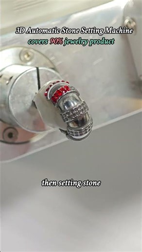 This 3D automatic stone setting machine covering about 90% of common jewelry designs.