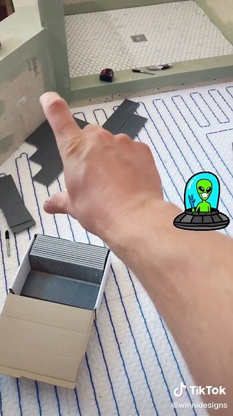 How to layout your tile pattern. #MyBFF #greekfreakout #howto #tutorial #diy