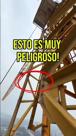 ¿Cómo se arman las grúas a 100 metros de altura? 🏗️ #gruatorre #ingenieria