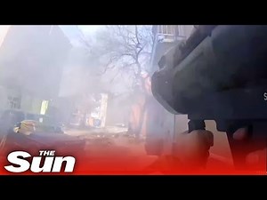 Ukrainian soldier bodycam shows rocket launcher taking out Russian tank