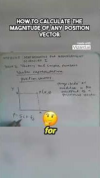 How to Find the Magnitude of a Position Vector 📍 Step-by-Step!
