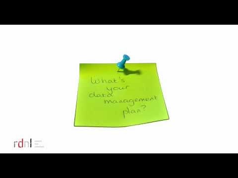 The what, why and how of data management planning
