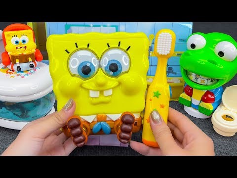 Satisfyingly open the fun SpongeBob SquarePants toy collection🧽스펀지밥 장난감 리뷰