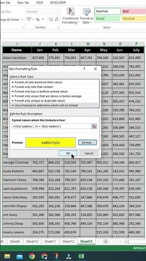 📌 How to Highlight the Target Cell in Excel | Easy Excel Trick 2025