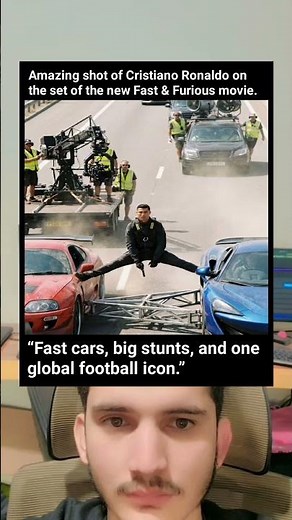 Cristiano Ronaldo Spotted on Fast & Furious Set! First Look at CR7 With Vin Diesel & The Rock