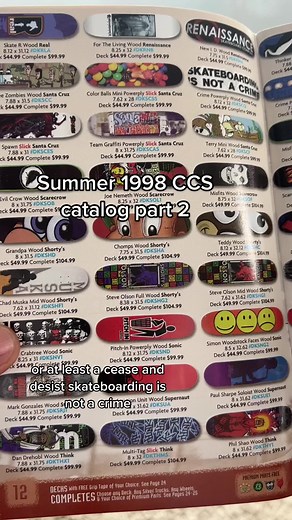 Summer 1998 CCS Catalog Part 2 Flip-Through | Skateboarding Nostalgia