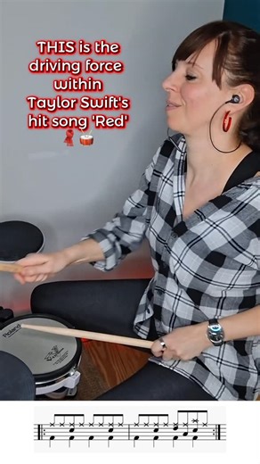 Gemma on Instagram: "The final part of learning the drums to Red 🧣🥁 This is the chorus groove — big toms, crash cymbals, and all the emotion. This is the part everyone feels. If you’ve been following from Part 1, you can now play the entire song 🙌 🎵 Taylor Swift – Red 🥁 Beginner–Intermediate 📚 Part 4 of 4 Comment RED for the free drum chart Go back to Part 1, play it through, and tag me if you try it ❤️ #TaylorSwift #RedTaylorSwift #Swifties #DrumChorus"