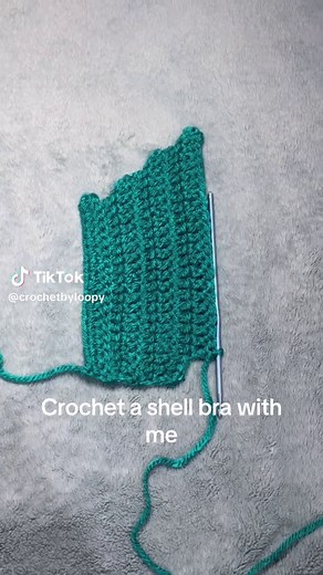 Shell bra 🐚 #crochet #fyp #nokia #beachvibes #foryoupage