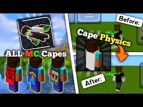 ALL MC Capes And Cape Physics For Minecraft Bedrock 1.21+