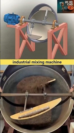 Industrial Mixing Machine Working | Powerful Drum Mixer in Action ⚙️🔥