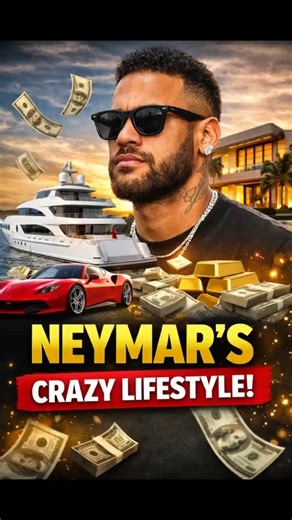 Neymar’s Crazy Lifestyle Shocked Football Fans 😳⚽ #shorts #Neymar #FootballStories