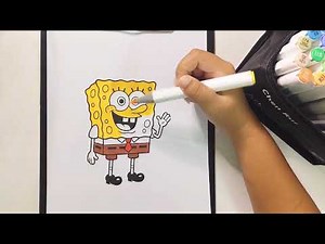 SpongeBob-Coloring with me l Relax Video - Asmr