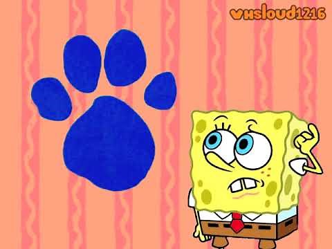 Spongebob Squarepants singing the "Blue's Clues" Theme Song
