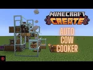 Minecraft Create: AUTO Cow Cooker Tutorial! | 1.20.1