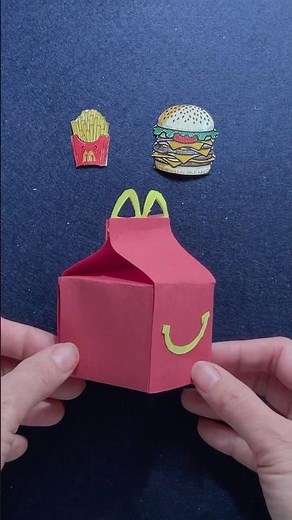 Happy Meal Gift Box DIY #happymeal #giftbox #artandcraft #papercrafts