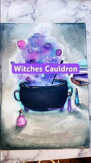 How to paint a witches cauldron for #halloween
