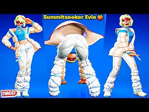 *New* Fortnite Summitseeker Evie Skin Showcase Thicc 🍑😍 Top Tiktok Emotes & Dances 😘 Popular Outfit😜