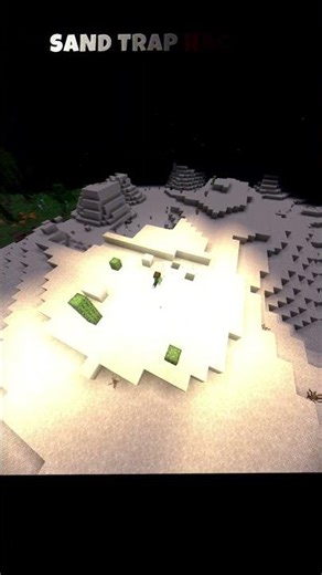 minecraft sand trap hack moment #minecraft #gaming #shorts
