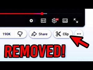 YouTube Has REMOVED The Clip Feature?