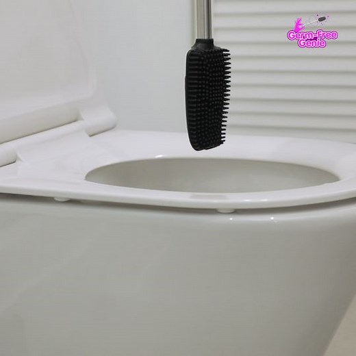The humble toilet brush hasn’t changed in over 50 years. Until now. Germ-Free Genie is the smarter, easier, more hygienic way to clean your toilet! 🚽🧻🪠 Germ-Free Genie is ANTIBACTERIAL, protecting your family, plus - the clever silicone bristles easily POWER through grime, and NEVER drips – so wet bathroom floors are a thing of the past! ✨ | Must Have Ideas UK