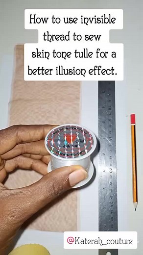 How to Sew Skin Tone Tulle with Invisible Thread for a Better Illusion Effect