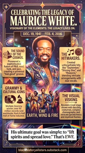 Formed in Chicago in 1969 by the visionary Maurice White, Earth, Wind & Fire emerged as a groundbreaking musical force. Their unique sound quickly captured the world’s attention. The band masterfully blended R&B, soul, funk, jazz, and disco. Their signature sound featured dynamic horn sections, complex rhythms, and Maurice White’s pioneering use of the kalimba. Iconic members like Philip Bailey, Verdine White, and Ralph Johnson helped define their success. Bailey’s soaring falsetto perfectly com