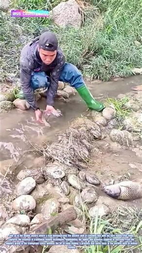 Muddy Mastery: The Art of Catching Fish by Hand