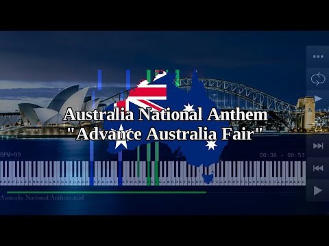 Australia National Anthem | Advance Australia Fair - Piano