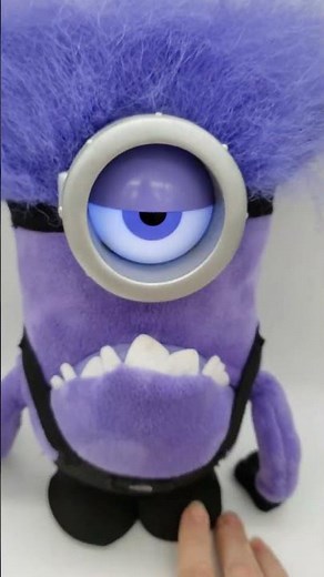 DESPICABLE ME 2 Talking Purple Minion PLUSH Glowing Eye Thinkway for sale at www.ekidsthings.com