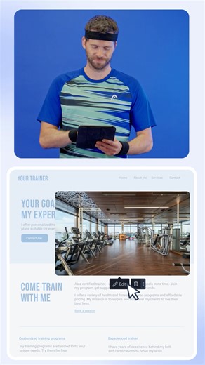 Just tell us about your project and our AI website generator will create a stunning website for you—including custom text and images. It's that simple. | Webnode