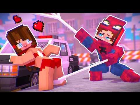MAIZEN : JJ Spider-Man TURNED a ROMANTIC HERO!? - Minecraft Animation JJ& Mikey