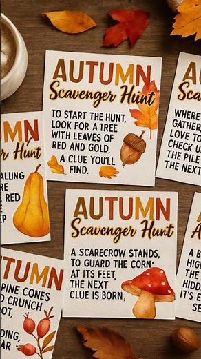 Fall Scavenger Hunt Printable for Kids | Easy Outdoor Autumn Activity