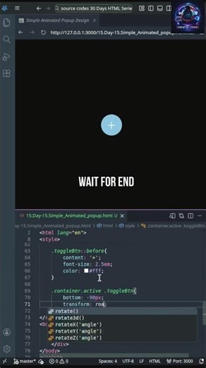 PopUp Design using CSS