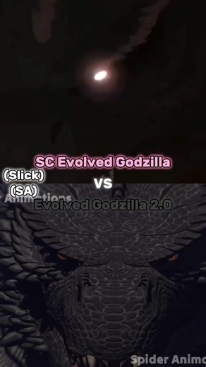 Slick SuperCharged Evolved Godzilla VS Spider Animations Evolved Godzilla 2.0