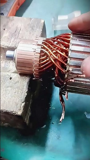 Rotor rewinding made super simple #rotorwinding #diy #restoration #repair