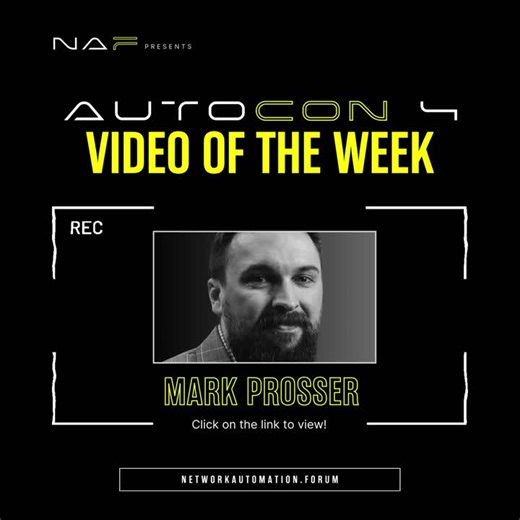 #autocon4 #networkautomation #naf #ac4vow | Network Automation Forum