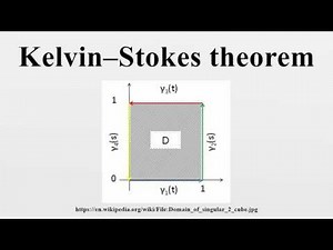 Kelvin–Stokes theorem