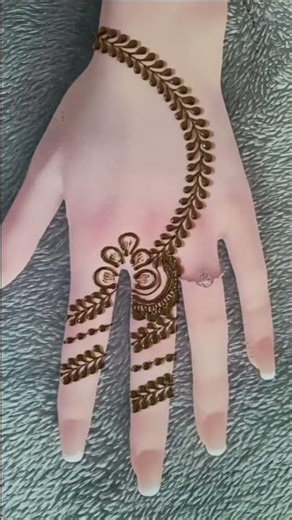 Mehandi design easy design #mehandi daily stylish design don't forget to subscribe