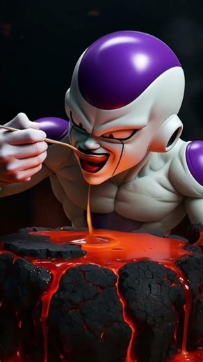 ASMR Frieza eats lava