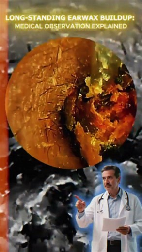Long-Standing Earwax Buildup: Medical Observation Explained #earwaxremoval #feedshorts #shorts