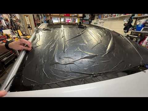 How to remove tint rear 3 windows 2017 Hyundai Sonata Hybrid Easy DIY