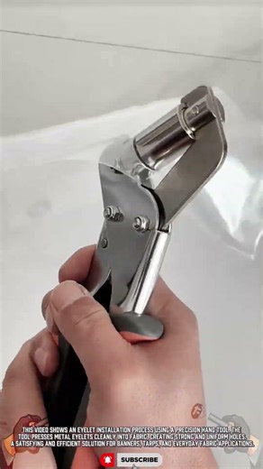 One-Squeeze Eyelet Pro Tool: Precision Grommet Installation in Seconds