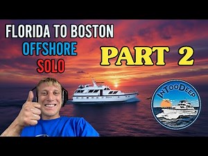 1200 Miles SOLO OFFSHORE on an Old 70ft Yacht (PART 2) - Florida to Boston