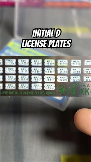 1/64 Initial D License Plates by Alexen Models #diecast #initiald #licenseplate #164scale