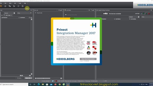 Prinect Cockpit 2017 for Windows 10 64 bit.