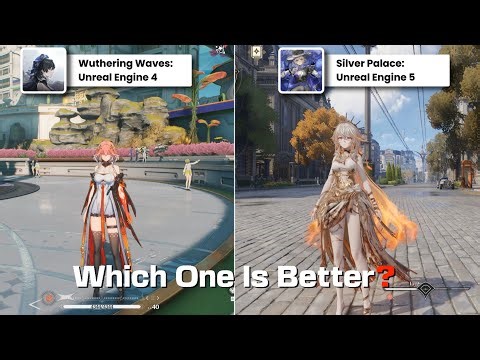 Wuthering Waves (UE4) vs Silver Palace (UE5) | Details & Physics Comparison