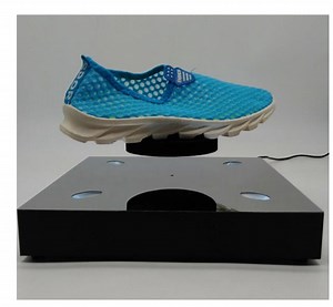 [Hot Item] Square Base 4 LED Light Magnetic Levitation 0-2kg Bottle Shoes Advertisement and Exhibition Display Stand